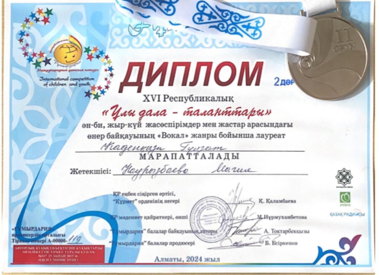 Мұғалімнің жетістіктері